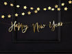 Picture of HAPPY NEW YEAR BANNER GOLD 66 X 18CM